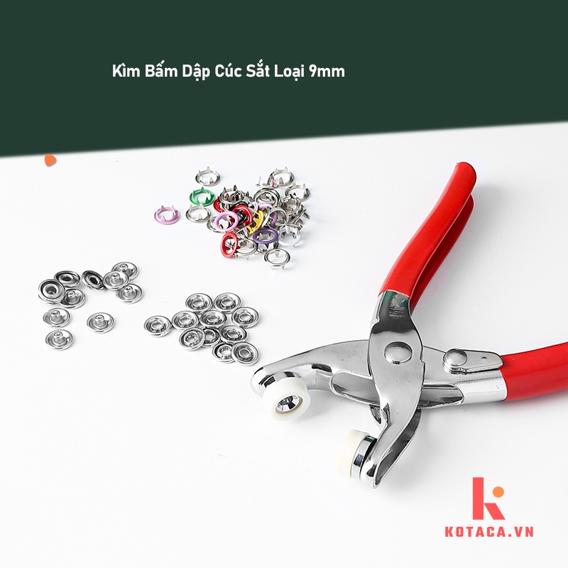 Kìm Bấm Cúc Sắt Kiềm Dập Cúc Đính Cúc Lên Quần Bò Quần Jean Quần Áo Vải Thô Có Cúc Sắt Tặng Kèm