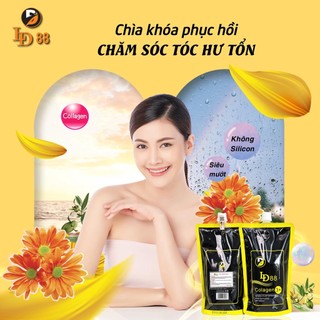 Ld88 collagen 3+ hấp dầu phục hồi tóc hư tổn - túi 500ml