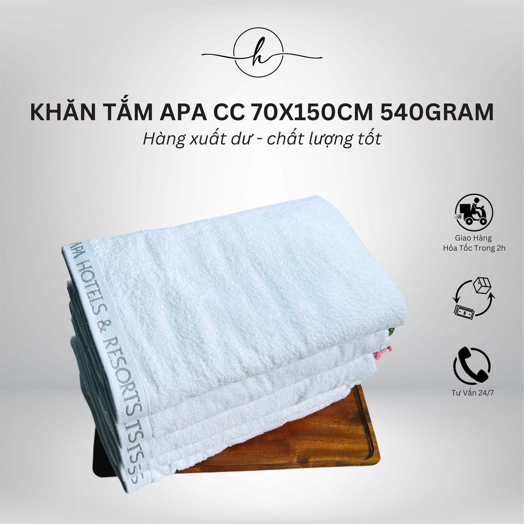 Khăn tắm Xuất Nhật APA 70x150cm 540gram cao cấp khăn lau người khách sạn nhà nghỉ homesaty