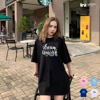 Áo thun DREAM LIKE A UNICORN tay lỡ unisex (Đen, Trắng, Hồng, Xanh,)