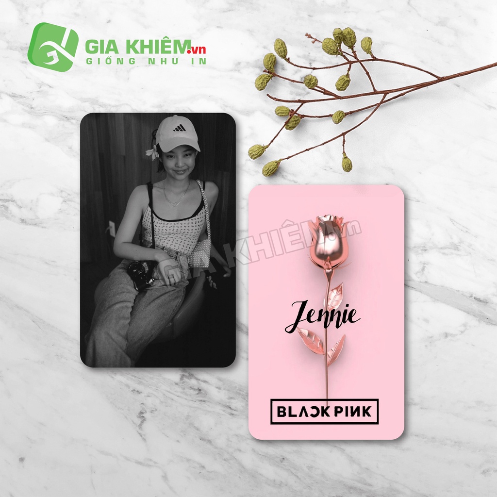 Card bo góc giấy BLACKPINK  size 9x5.5