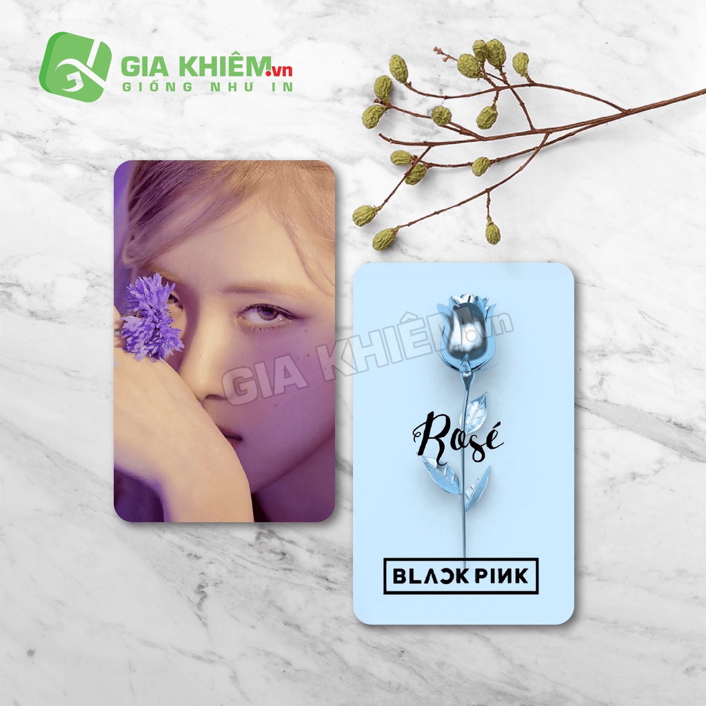Card bo góc giấy BLACKPINK  size 9x5.5
