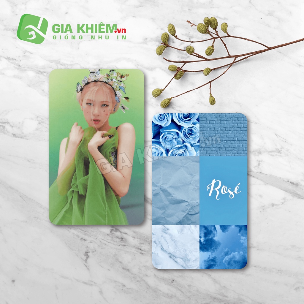 Card bo góc giấy BLACKPINK  size 9x5.5