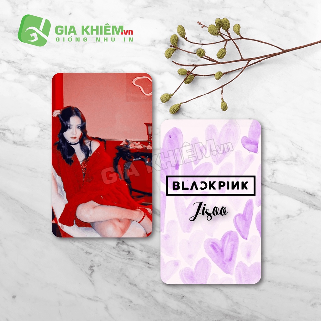 Card bo góc giấy BLACKPINK  size 9x5.5