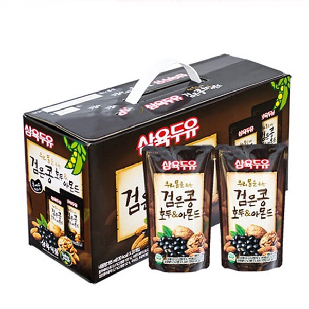 Sữa hạt óc chó hạnh nhân đậu đen Sahmyook Hàn Quốc 190ml (20 gói/xách) – Thùng 20 gói