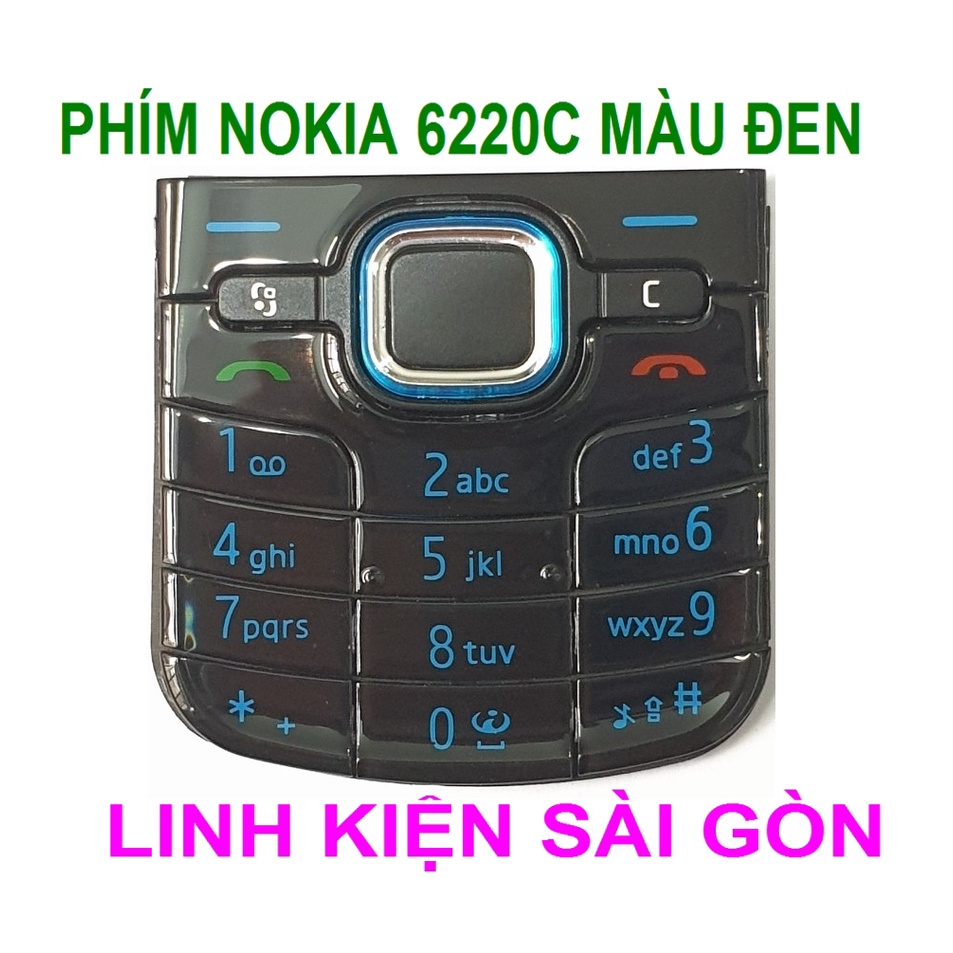PHÍM NOKIA 6220C MÀU ĐEN