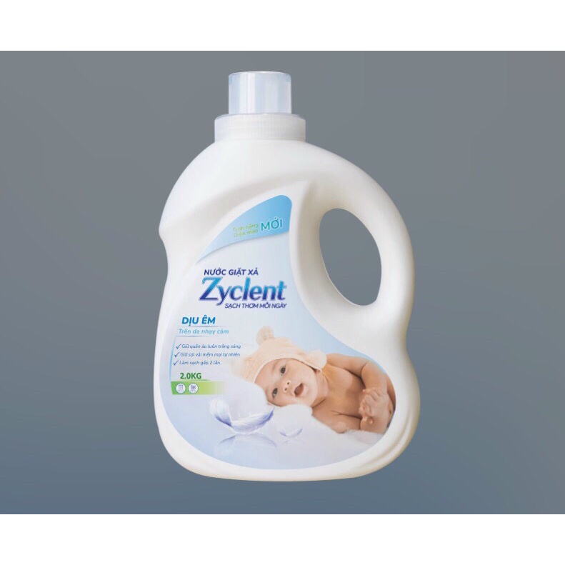NƯỚC GIẶT ZYCLENT HƯƠNG DỊU ÊM - DÀNH RIÊNG CHO BÉ
