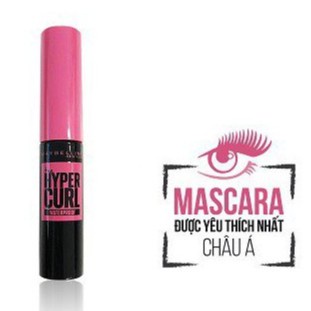 Mascara Dài Mi và Cong Mi Maybelline New York Hyper Curl Waterproof Chuốt Mi Đen 4.5ml