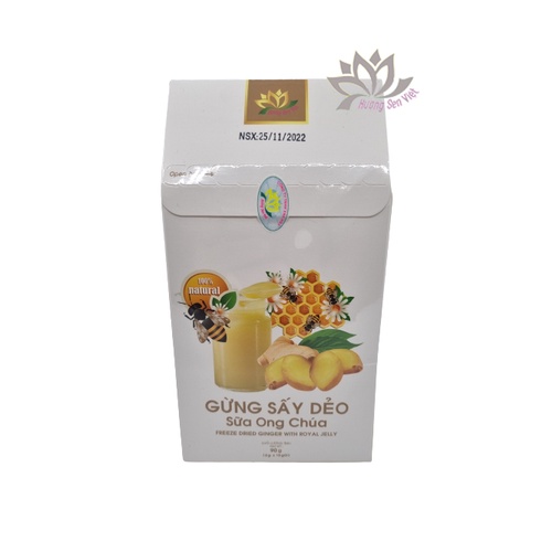 GỪNG SẤY DẺO SỮA ONG CHÚA 90G - CTY HƯƠNG SEN VIỆT