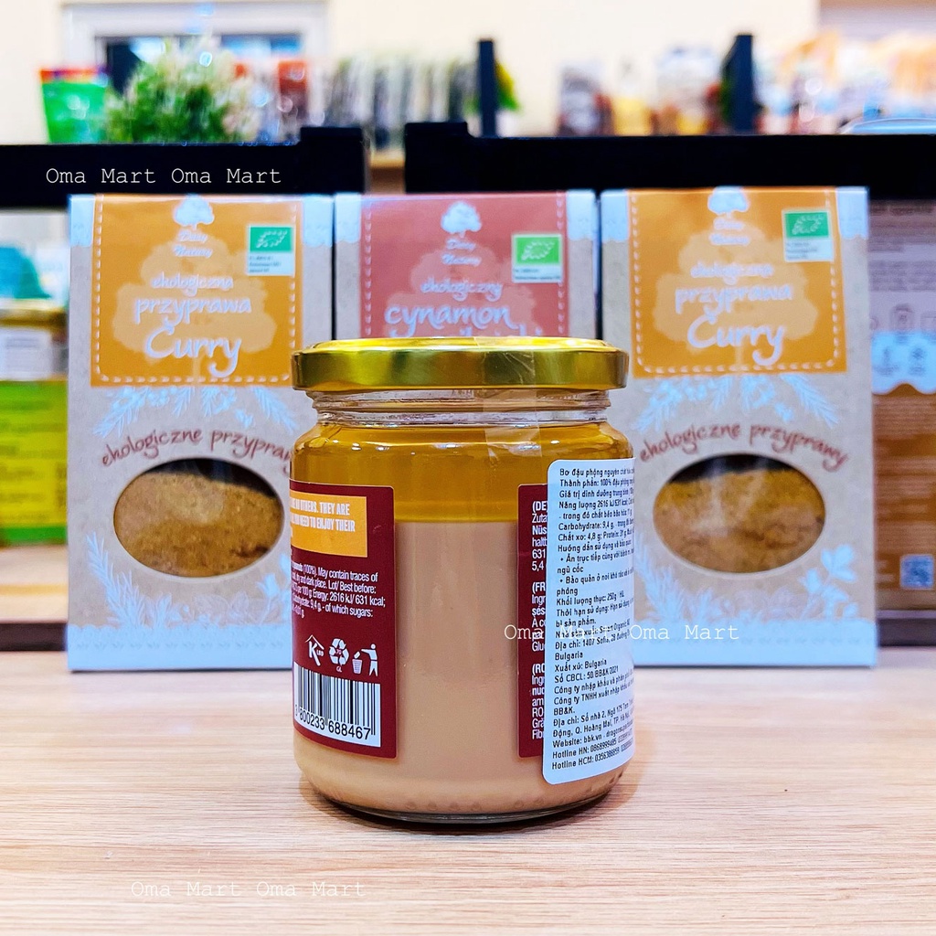 Bơ lạc (đậu phộng) hữu cơ Bett'r 250g (Không đường)
