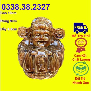 Tượng thần tài mẫu hình quả trứng được làm từ gỗ huyết long nguyên khối