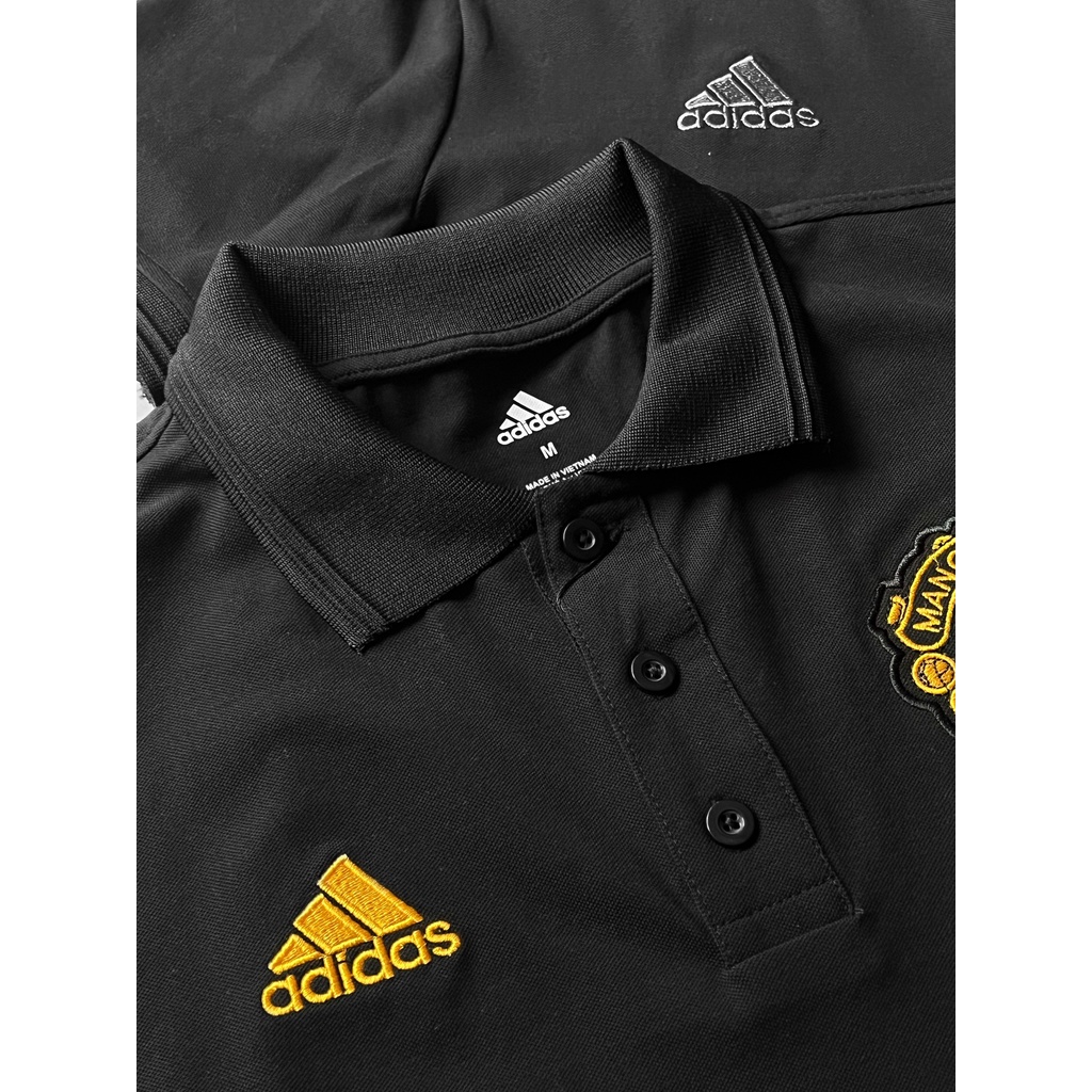 Áo Polo Das MU-VNXK-Đen logo vàng gold