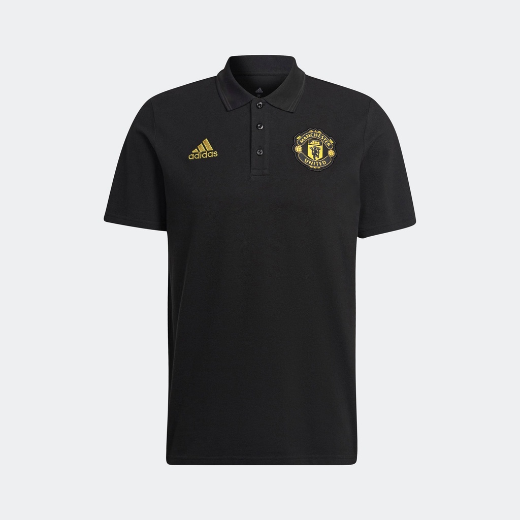 Áo Polo Das MU-VNXK-Đen logo vàng gold