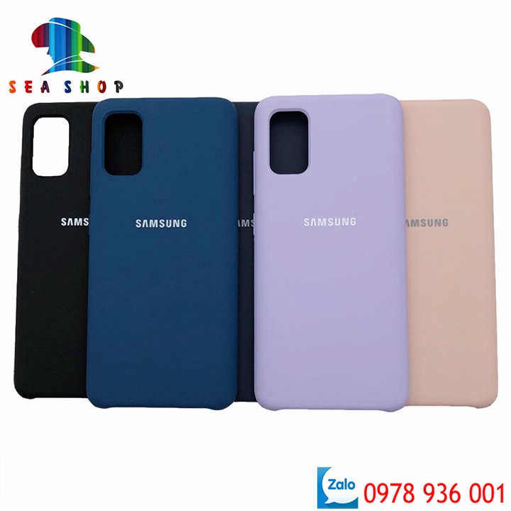Ốp lưng chống bẩn Samsung A21S-Viền nhựa dẻo- Có lớp nhung bảo vệ mặt trong- Kính cường lực OG tím cao cấp