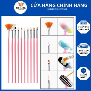 Bộ 15 cọ làm móng nail cơ bản chuyên dùng