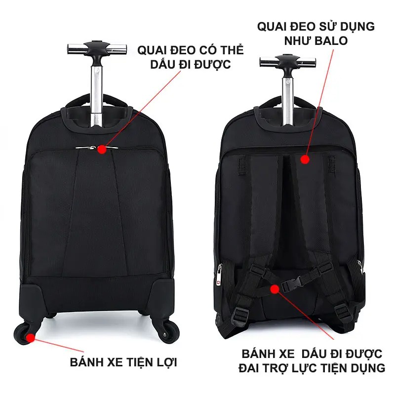 Balo kéo du lịch cao cấp Brother BR1880