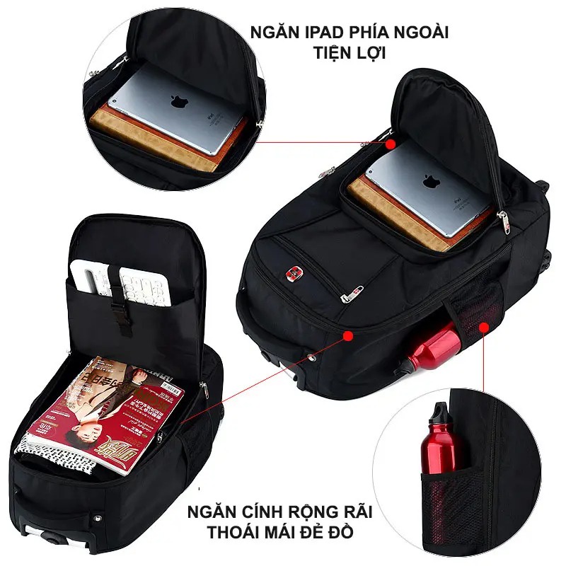 Balo kéo du lịch cao cấp Brother BR1880