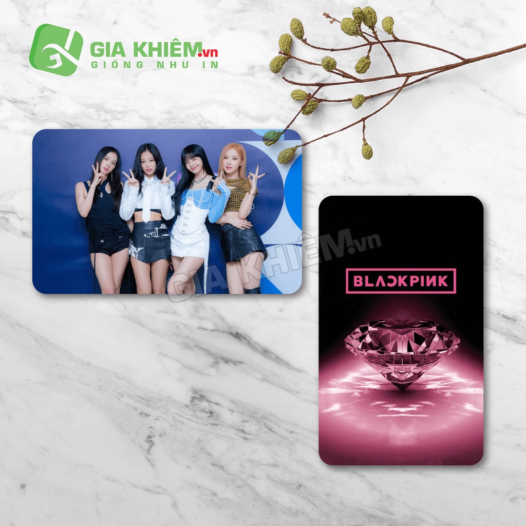 Card bo góc giấy BLACKPINK  size 9x5.5