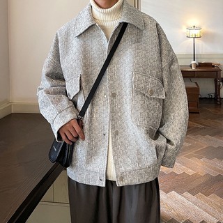 Áo khoác nam áo khoác dạ cúc bấm unisex