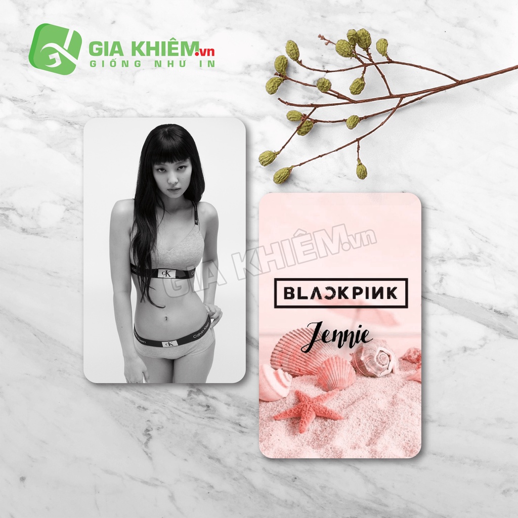 Card bo góc giấy BLACKPINK  size 9x5.5