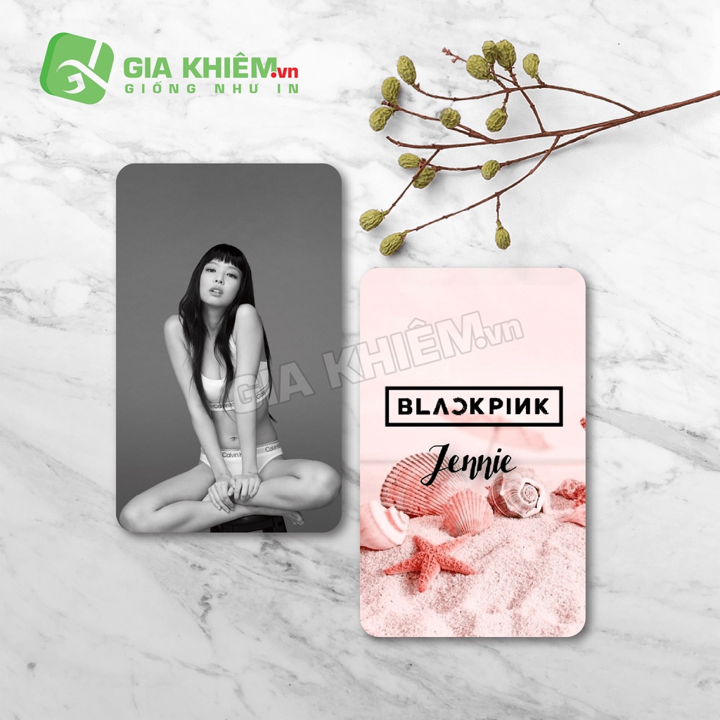 Card bo góc giấy BLACKPINK  size 9x5.5