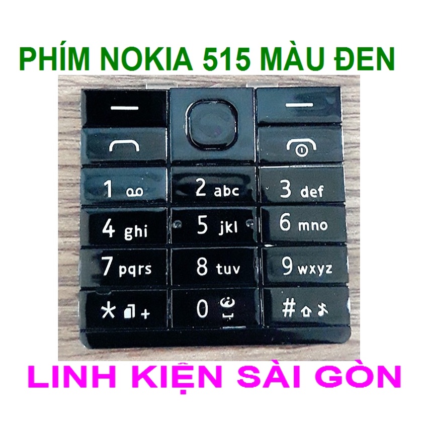 PHÍM NOKIA 515 MÀU ĐEN