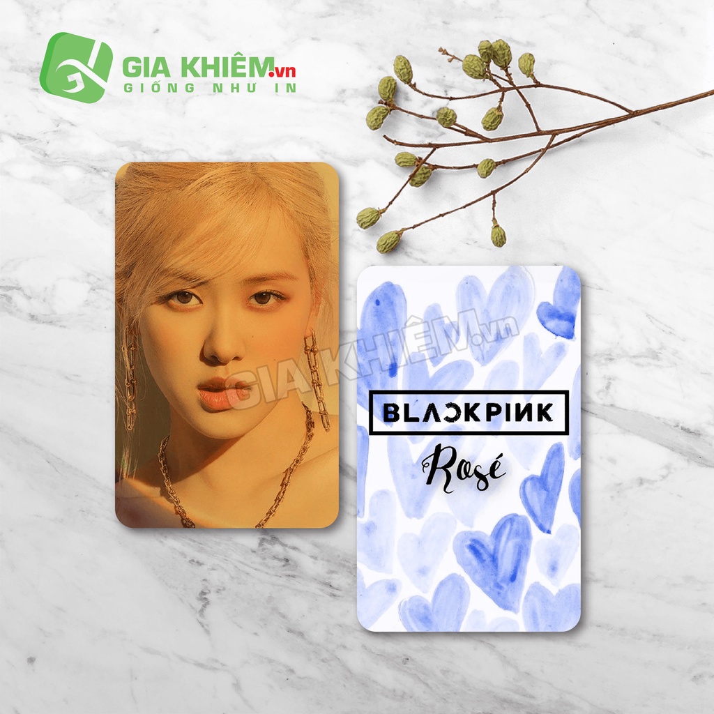 Card bo góc giấy BLACKPINK  size 9x5.5