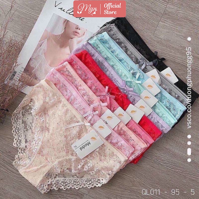 QUẦN LÓT REN ĐÍNH NƠ DỄ THƯƠNG (QL3) MYN_UNDERWEAR