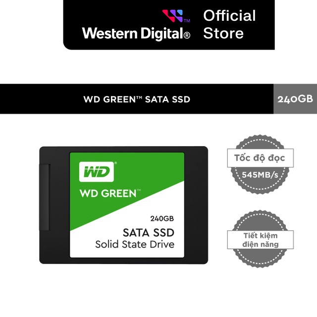 Ổ Cứng SSD Western Digital WD GREEN 240GB 3D NAND - WDS240G2G0A