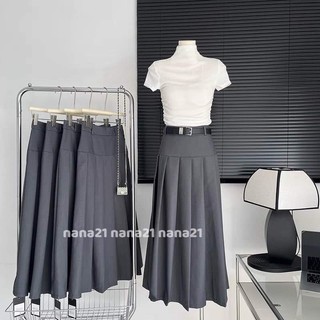 Chân váy xếp ly kèm belt Nana21 Nanastore21