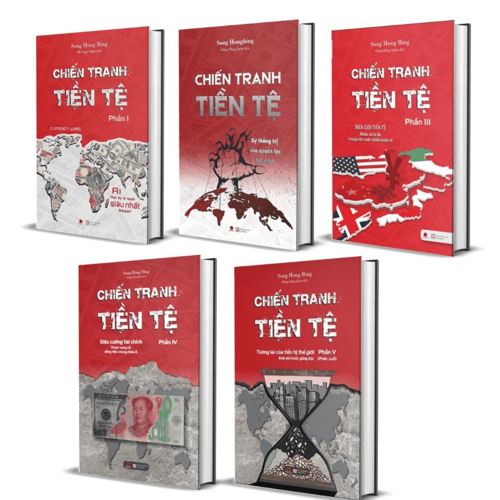 Sách - Trọn bộ 5 cuốn Chiến tranh tiền tệ tập 1 + 2 + 3 + 4 + 5 - Bách Việt