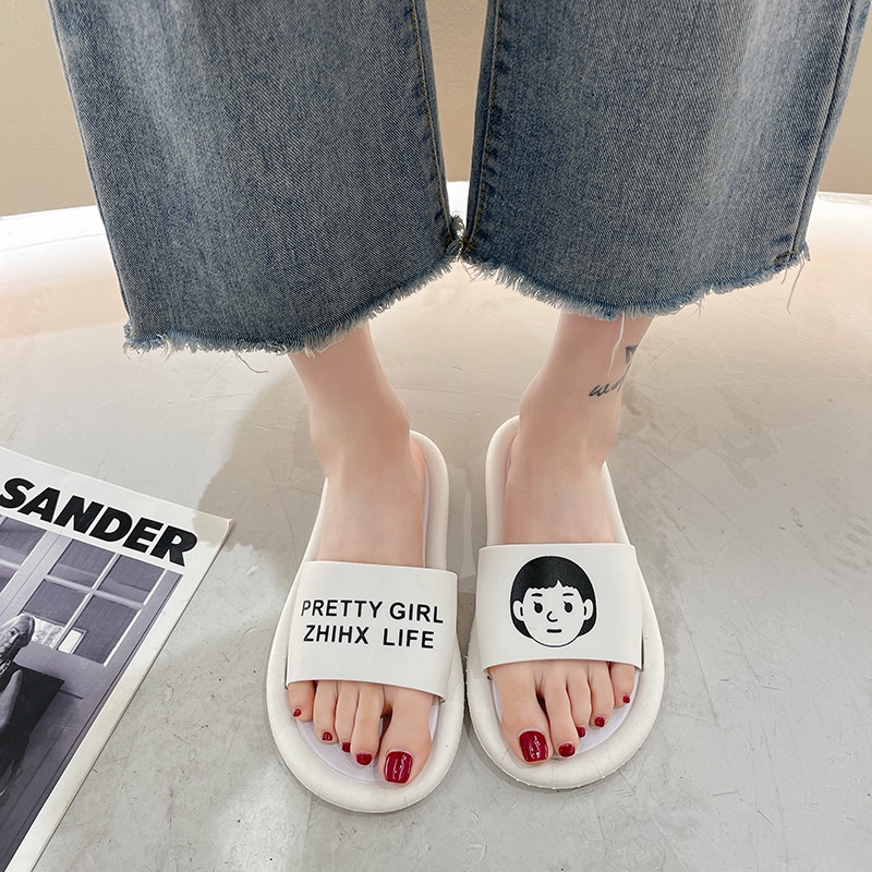 Dép Đi Trong Nhà Hình Đám Mây Đế Bằng Mềm Mại Thời Trang Mùa Hè Cho Cặp Đôi