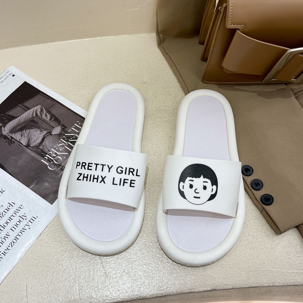 Dép Đi Trong Nhà Hình Đám Mây Đế Bằng Mềm Mại Thời Trang Mùa Hè Cho Cặp Đôi