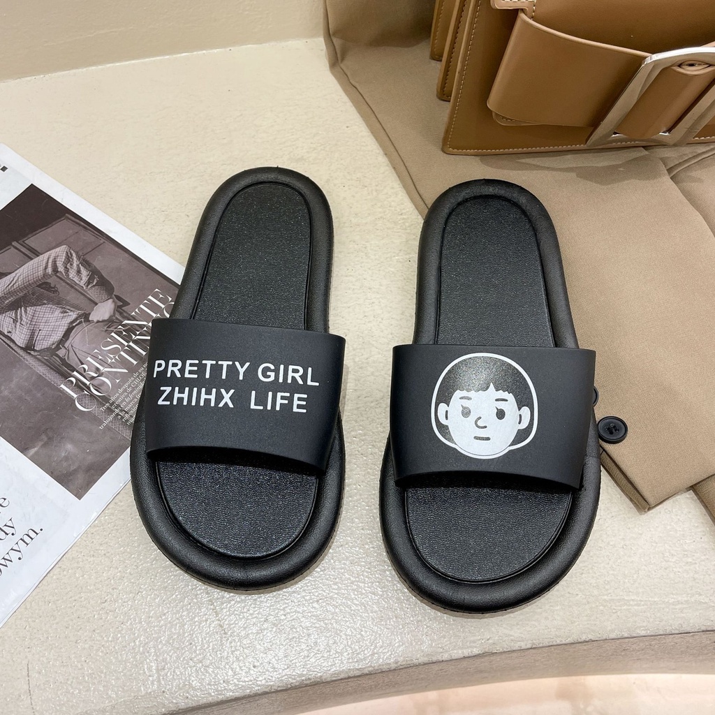 Dép Đi Trong Nhà Hình Đám Mây Đế Bằng Mềm Mại Thời Trang Mùa Hè Cho Cặp Đôi