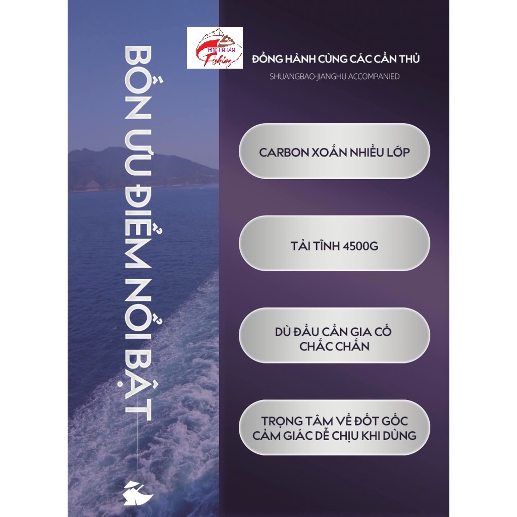 Cần câu Ngự Long Đồ 4K  7M2