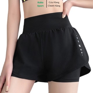 Quần đùi nữ 2 lớp thiết kế có túi KB211 thể thao, Quần short nữ ngắn tập gym, yoga, chạy bộ