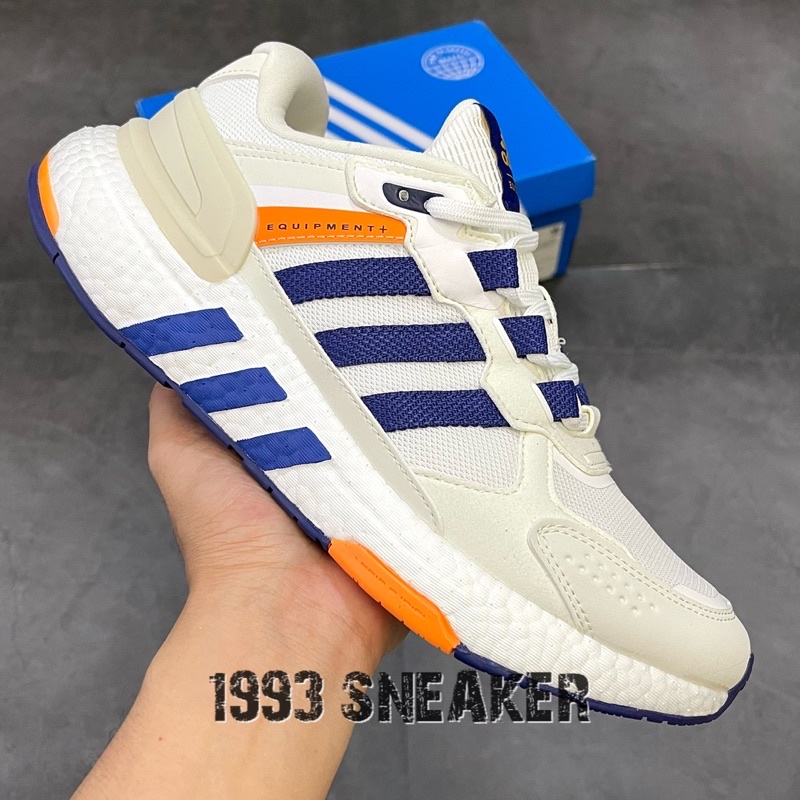 Giày thể thao EQT+ v2 Trắng Xanh đế boost nén cao cấp