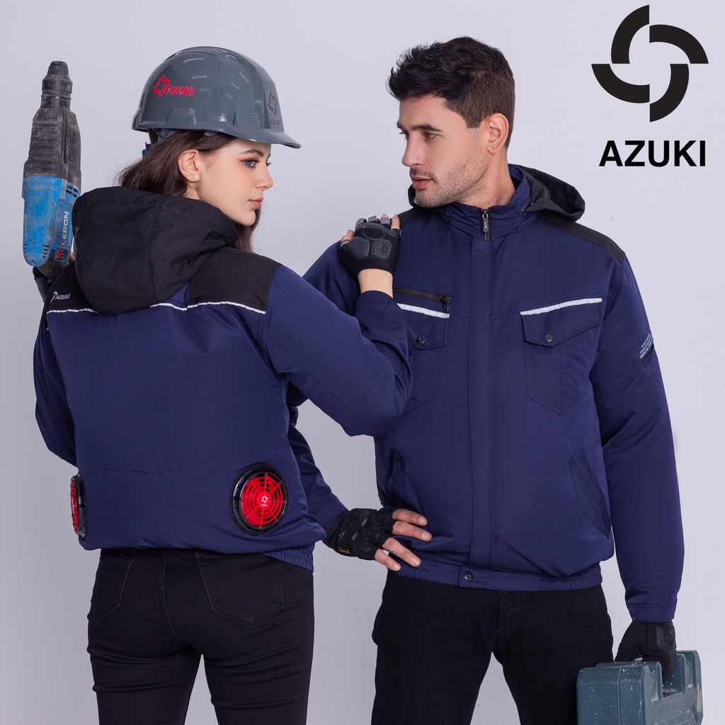 Áo Điều Hòa 𝗔𝗭𝗨𝗞𝗜 𝗦𝗨𝗣𝗘𝗥 𝗨𝗟𝗧𝗥𝗔 𝟮𝟬𝟮𝟯 Mạnh Nhất 2023 Pin 26000mah, Quạt 13V Chống Nước Siêu Mạnh