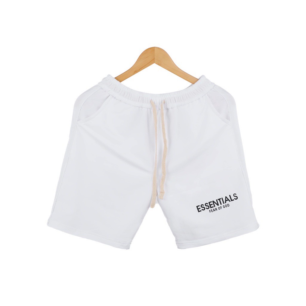 Quần đùi nam nữ Essential chất Umi cotton, form 40-90 kí, Uzangshop