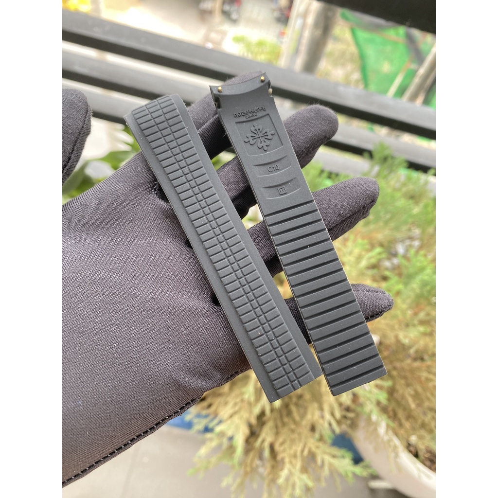 Dây silicon thay thế dành cho đồng hồ patek nam đầu cong 22mm