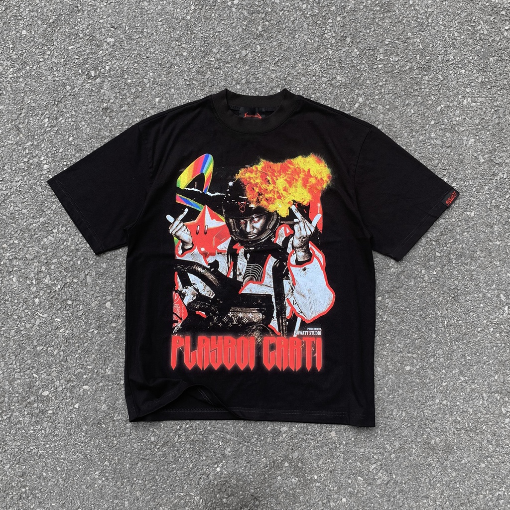 Áo thun ngắn tay oversize PLAYBOI CARTI