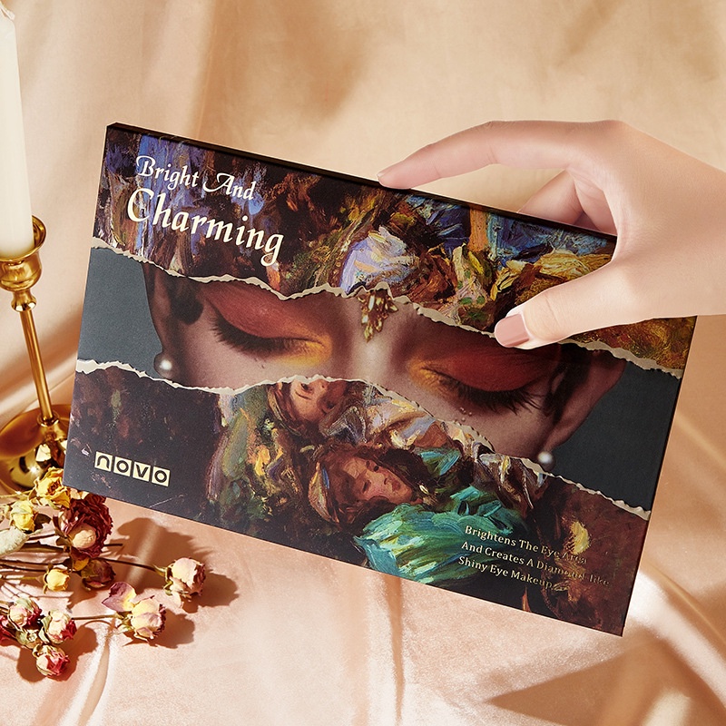 Bảng phấn mắt Novo Ánh Lấp Lánh Thời Trang Sành Điệu 30 màu cho nữ tông da màu tự nhiên cho mắt lâu trôi