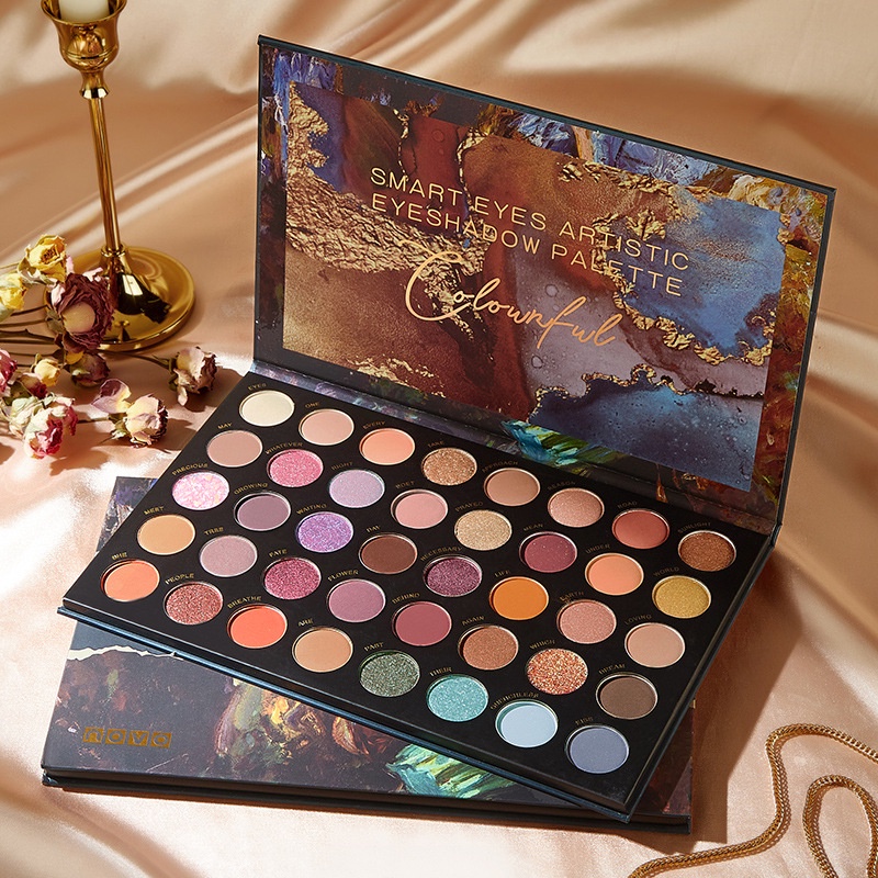 Bảng phấn mắt Novo Ánh Lấp Lánh Thời Trang Sành Điệu 30 màu cho nữ tông da màu tự nhiên cho mắt lâu trôi