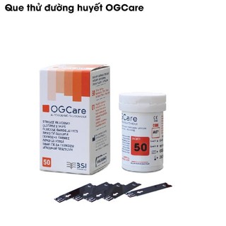 Hộp 50 que thử que thử đường huyết ogcare