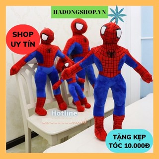  Gối bông gối ôm người Nhện Spider Man - Đồ Chơi Thú Nhồi Bông Siêu Nhân Anh Hùng Gấu Bông - HAUNNISHOP.VN 