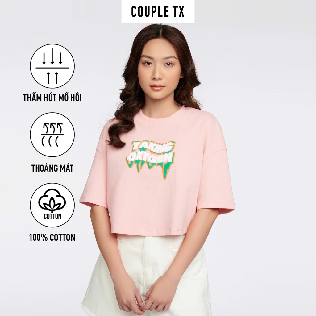 Áo Croptop Nữ Couple TX Taking Oxygen WTS 2257