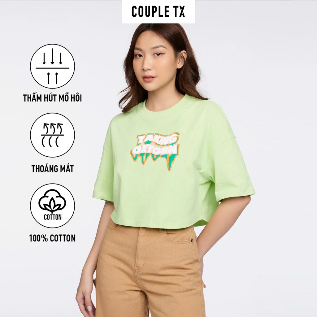 Áo Croptop Nữ Couple TX Taking Oxygen WTS 2257