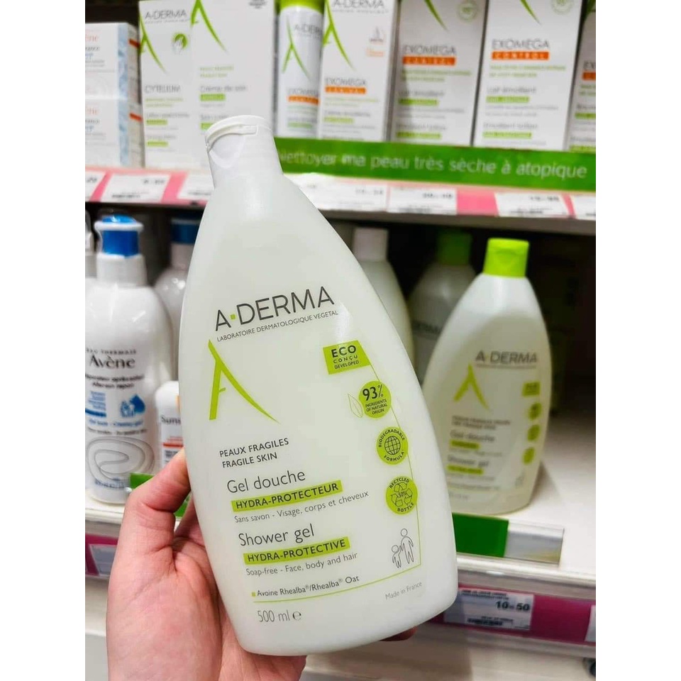 Sữa tắm Aderma Shower Gel Hydra-Protective 500ml