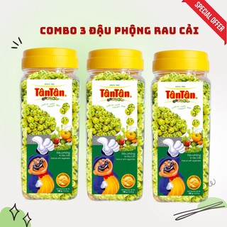 Combo 3 hũ đậu phộng vị rau cải tân tân 190g