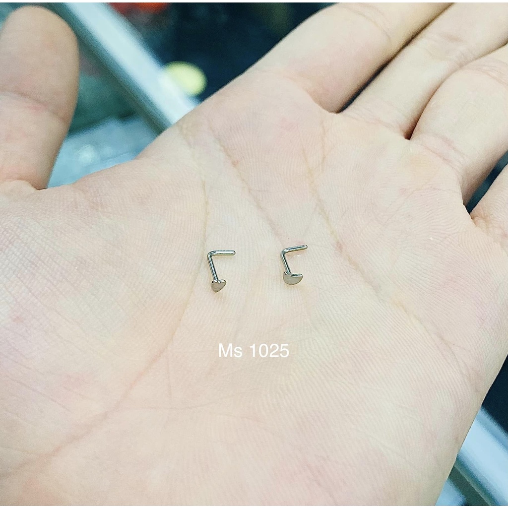 KHUYÊN MŨI HÌNH TRÁI TIM CHÂN CONG - CHÂN L - KHUYÊN THÉP Y TẾ